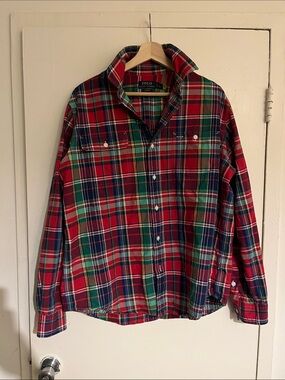 Polo by Ralph Lauren Multicolor Red Plaid Button-Down Shirt